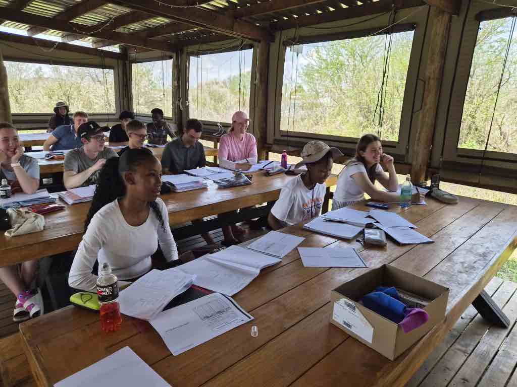 Learners working through past papers at the 2026 Mathematics Camp