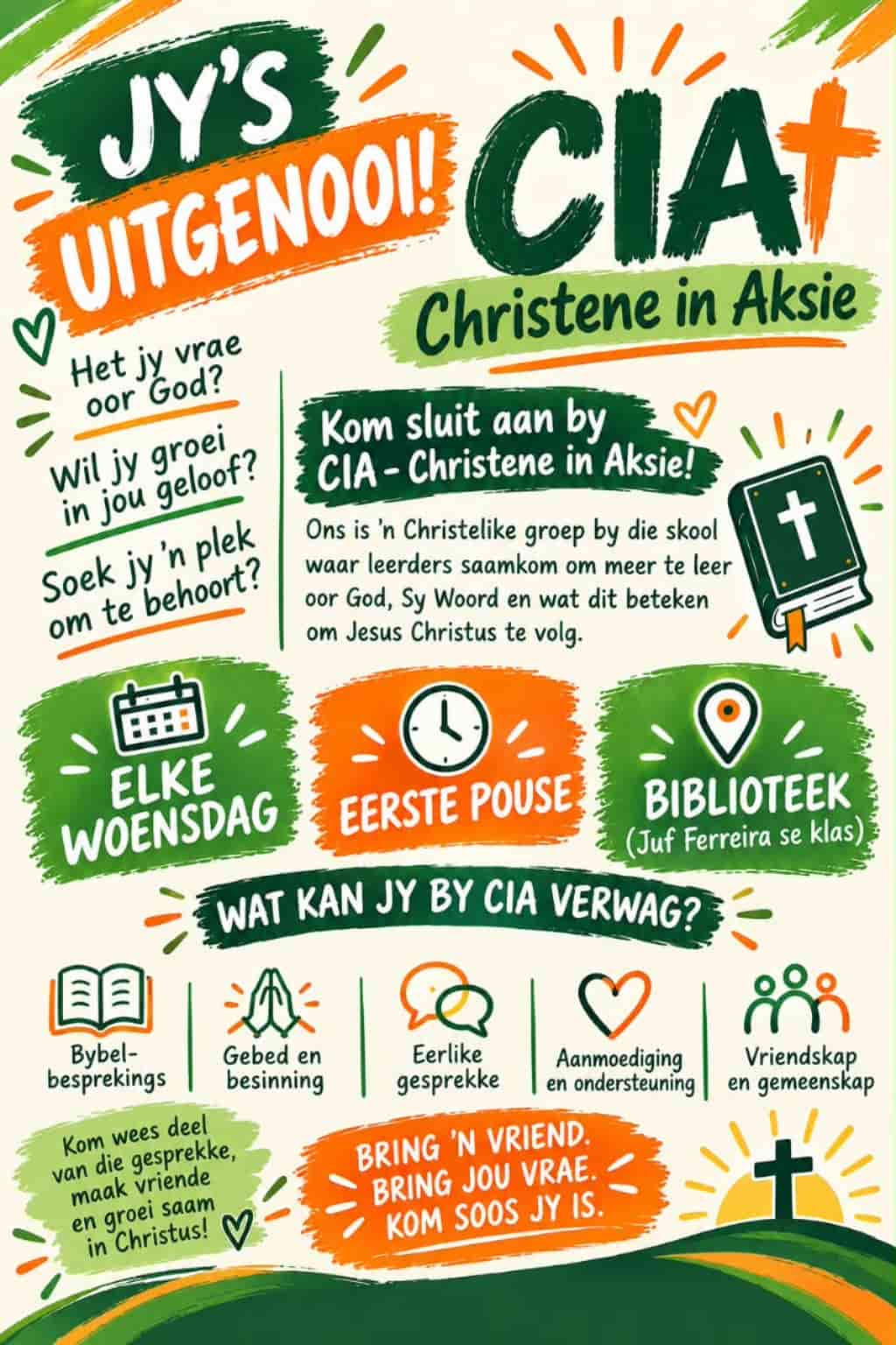 Christene in Aksie flyer