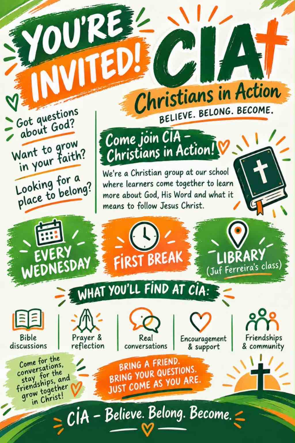 Christians in Action flyer