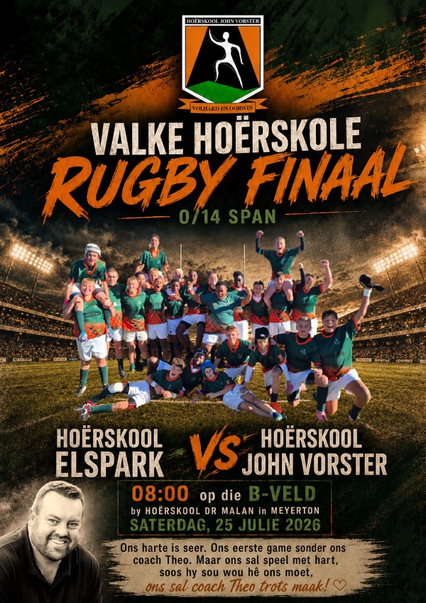 O/14 Rugby-finaal hierdie naweek